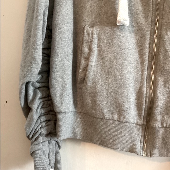 Cloth by RD Zip Up Oversized Hoodie Heather Grey Size Small - Picture 7 of 12